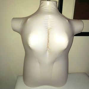 Blow up mannequin torso (off white) plus size